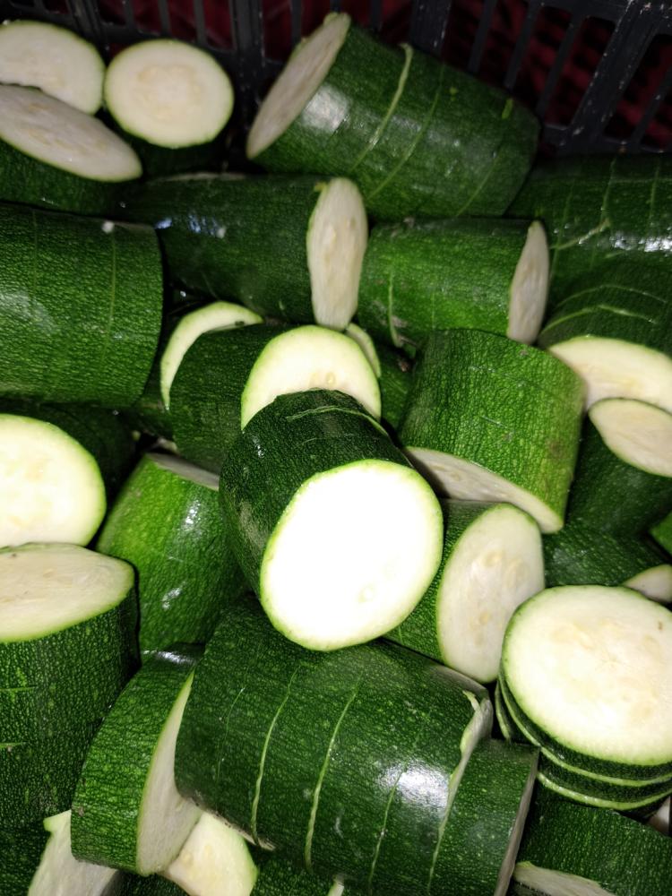 courgettes tronçons